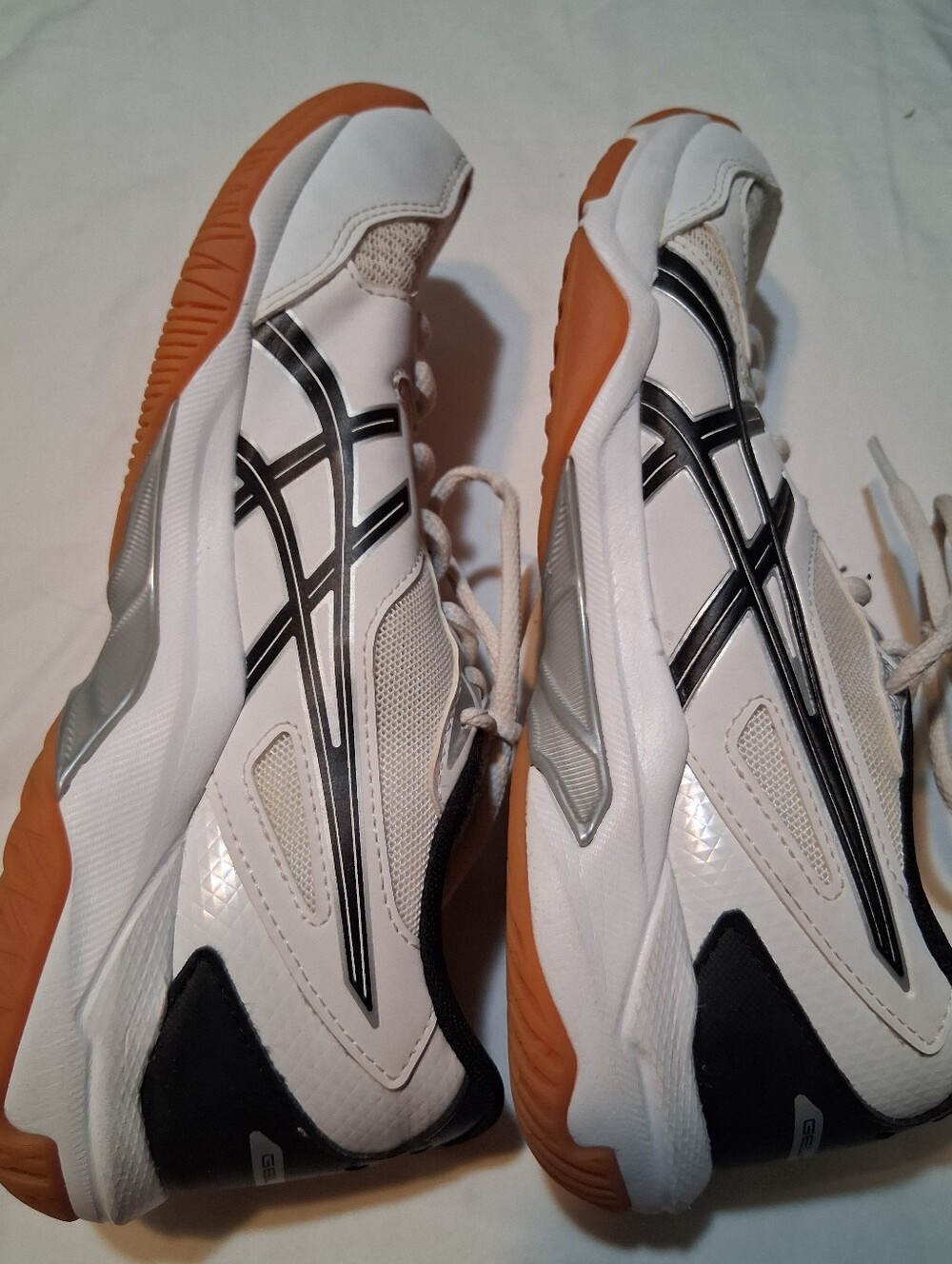 Asics Gel-Rocket White Black Court Shoes Women's 8.5 Sporty Athleisure Active - Picture 5 of 14